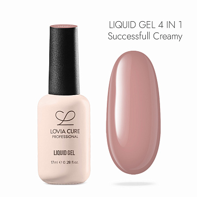 Полигель-архитектор 4 в 1 LOVIA CURE Liquid Gel 01 Successfull Creamy 17 мл