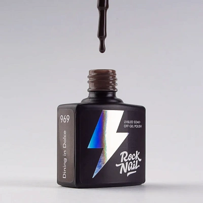 Гель-лак RockNail №969 Choco (Dining in Dolce) 10 мл