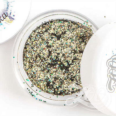Глиттер голографический Магия Блеска Zoo Nail Art №1249 оливковый, 2 г