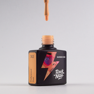 Гель-лак RockNail №743 Barbiecore (Holywood Hair) 10 мл