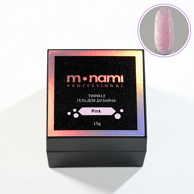 Моделирующий гель Monami Twinkle Gel Pink 15 г