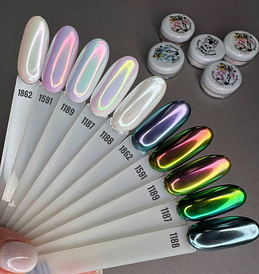 Пигмент для втирки Радужный Единорог №1862 Zoo Nail Art 0.2 г