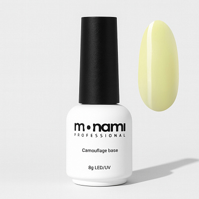 Камуфлирующая база для гель-лака Camouflage base Monami Tender Yellow 8 мл