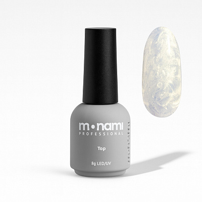 Топ для гель-лака Monami Супер блеск Super Shine Pearl Top Gold 8 г