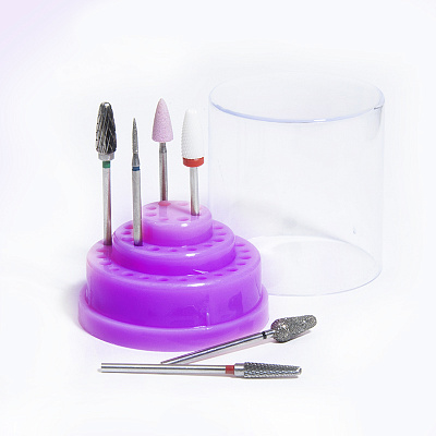 Подставка под фрезы круглая Planet nails арт.27714