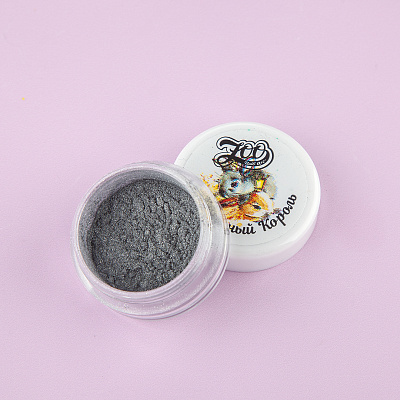 Зеркальный пигмент №1321 Zoo Nail Art «Серебряный король» 0,5 г