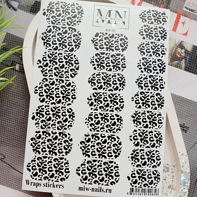 Пленки для дизайна ногтей Miw Nails Wraps stickers SF-05