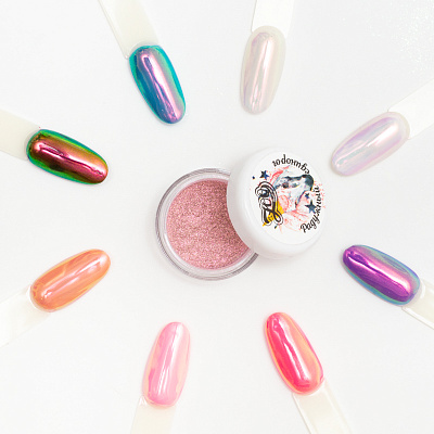 Пигмент для втирки Радужный Единорог №1591 Zoo Nail Art 0.2 г