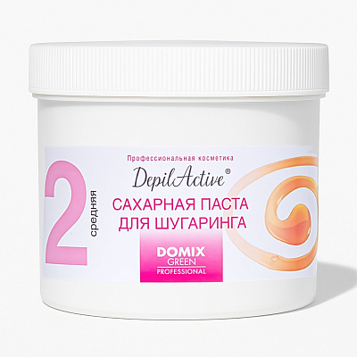 Сахарная паста для шугаринга DepilActive Domix Green №2 средняя 650 г