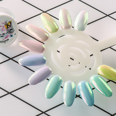 Радужный пигмент для втирки Новый Единорог №1189 Zoo Nail Art 0.2 г