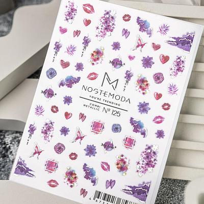 Наклейки Combi Metallic NogteModa №125