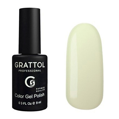 Гель-лак Grattol GTC114 Pale Yellow, 9 мл