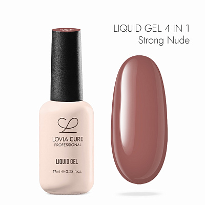 Полигель-архитектор 4 в 1 LOVIA CURE Liquid Gel 02 Strong Nude 17 мл