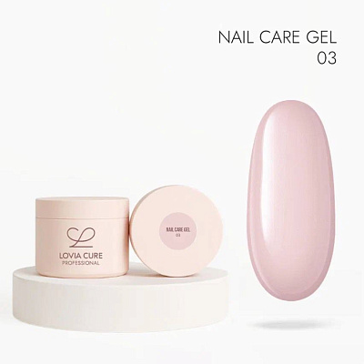 Моделирующий гель LOVIA CURE с кератином и кальцием Nail Care Gel №03 15 мл