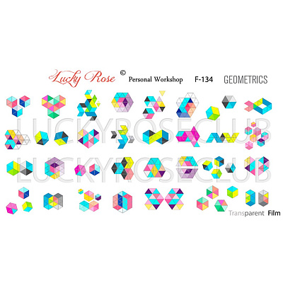 Слайдер-дизайн Lucky Rose F Transparent №134 (F-134)