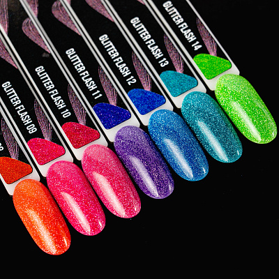 Гель-лак Serebro Glitter Flash №08 11 мл