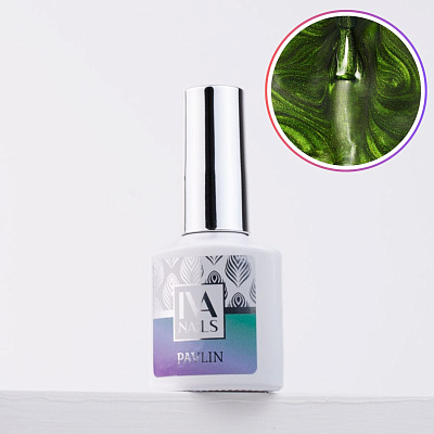 Гель-лак кошачий глаз IVA Nails Pavlin №1 8 мл