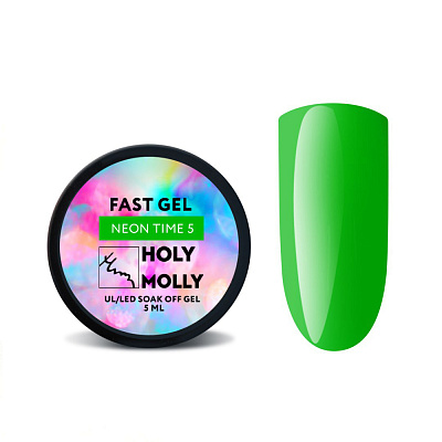 Моделирующий гель Holy Molly Fast Gel Neon Time №05 5 мл