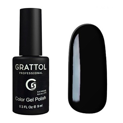 Гель-лак Grattol GTC002 Black, 9 мл