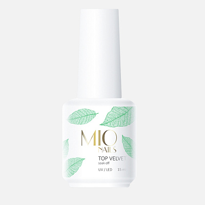 Матовый топ для гель-лака с липким слоем  MIO Nails Velvet 15 мл