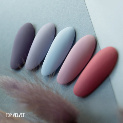 Матовый топ для гель-лака с липким слоем  MIO Nails Velvet 15 мл