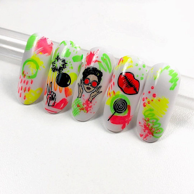 Лак для стемпинга Swanky Stamping S15 (неоново-зеленый), 6 мл