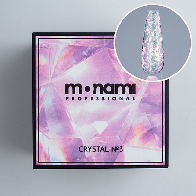 Гель для наращивания Monami голографический Crystal Gel №03 15 г
