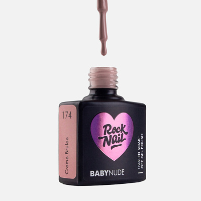 Гель-лак RockNail №174 Baby Nude (Creme Brulee), 10 мл